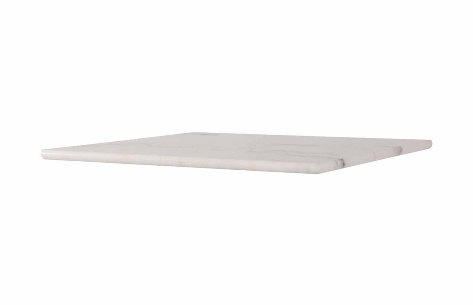 semester veronderstellen Ordelijk Tafelblad marmerlook Leslie wit 70x70 cm NIEUW | Euroseat