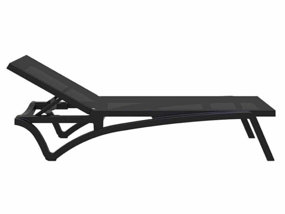 Ligbed Ocean Sunlounger zwart NIEUW