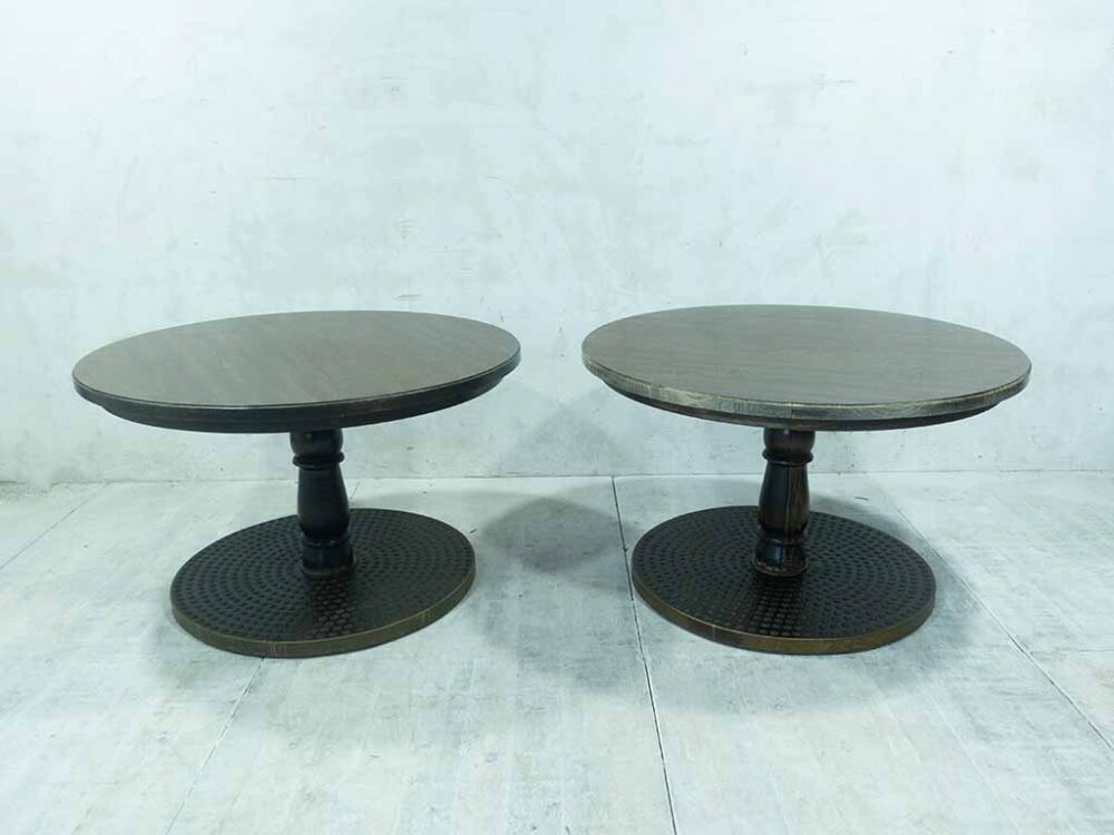 1 set: 2 stuks Stamtafel Bubble 120cm rond