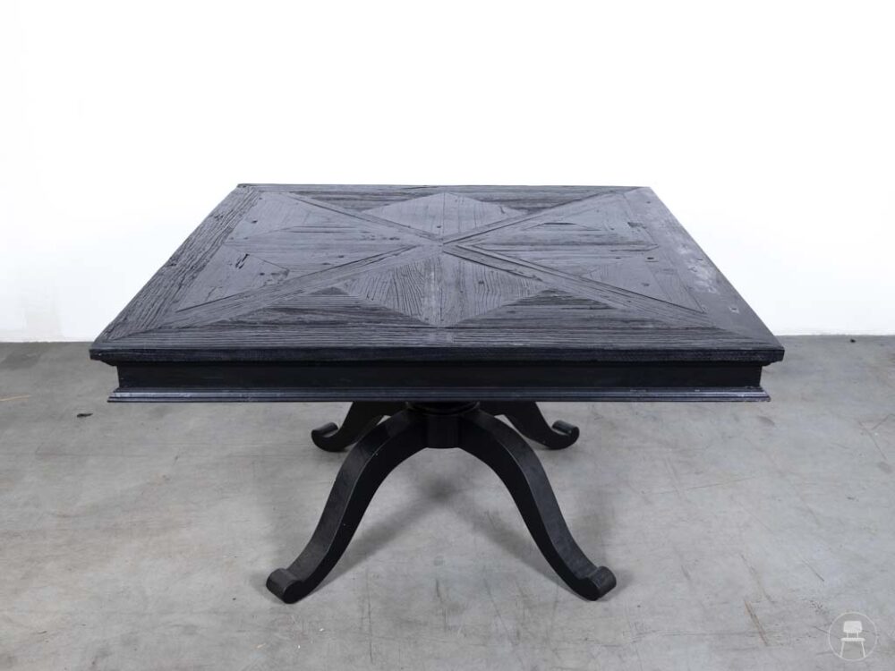 Stamtafel Belvedere Riviera Maison black 140x140cm