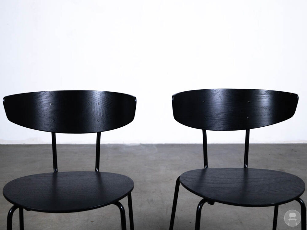 1 Set: 2 stuks stapelstoelen Design Herman zwart - Afbeelding 5