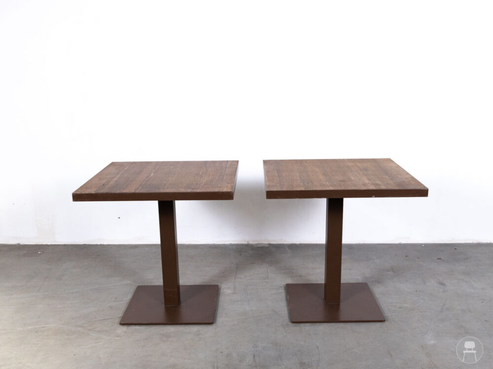 1 set: 2 stuks Horecatafel Hensen 75x75cm