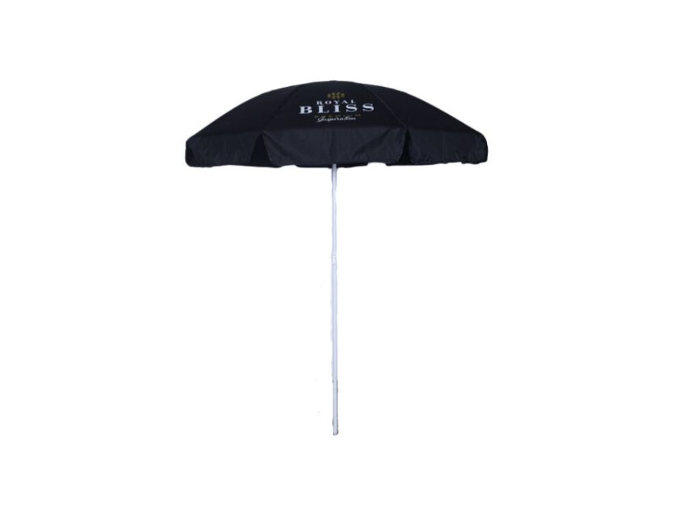 Parasol Bliss zwart 180cm rond NIEUW