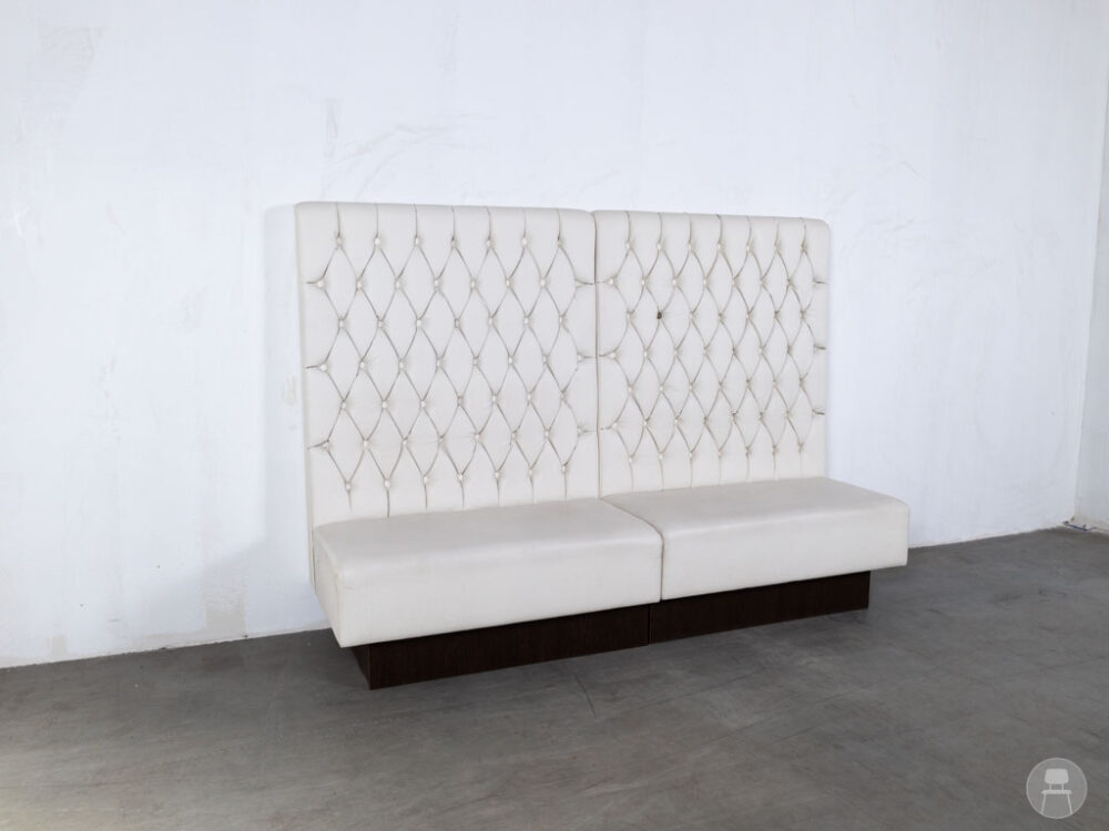 Wandbank Willemsen wit 225cm