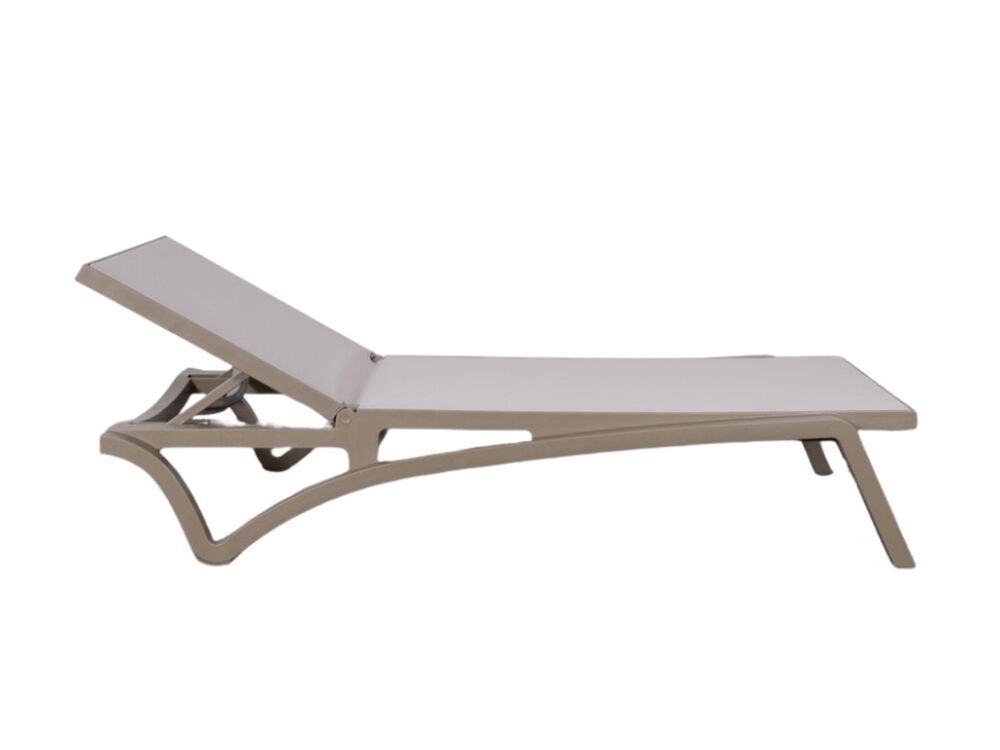 Ligbed Ocean Sunlounger beige NIEUW