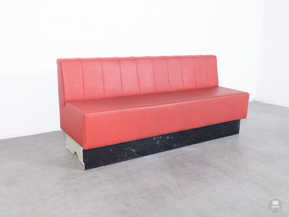 Wandbank Lisa rood 190cm