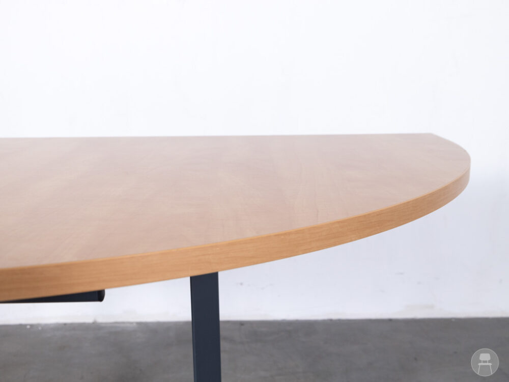 Kantinetafel Kees half rond verrijdbaar 140x80cm - Afbeelding 4