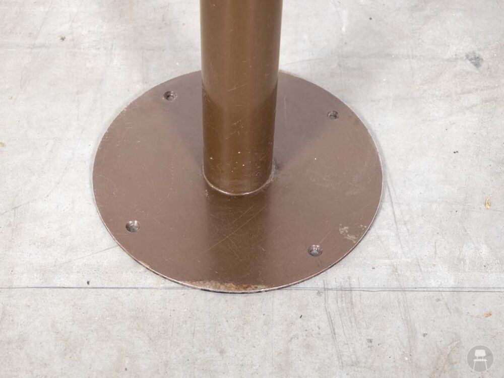 Tafelonderstel rond bruin vloerbevestiging - Afbeelding 3