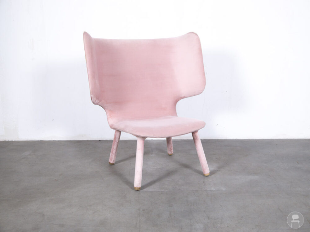 Lounge stoel Tembo velvet roze New Works