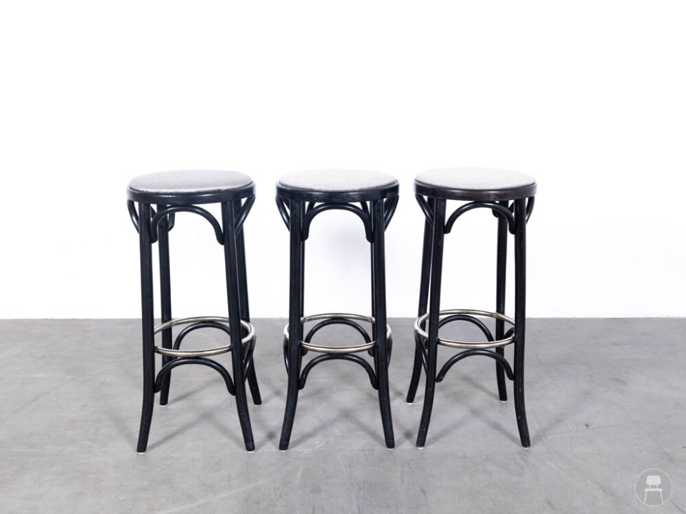 1 set: 3 stuks Barkruk Thonet Mees Hutten