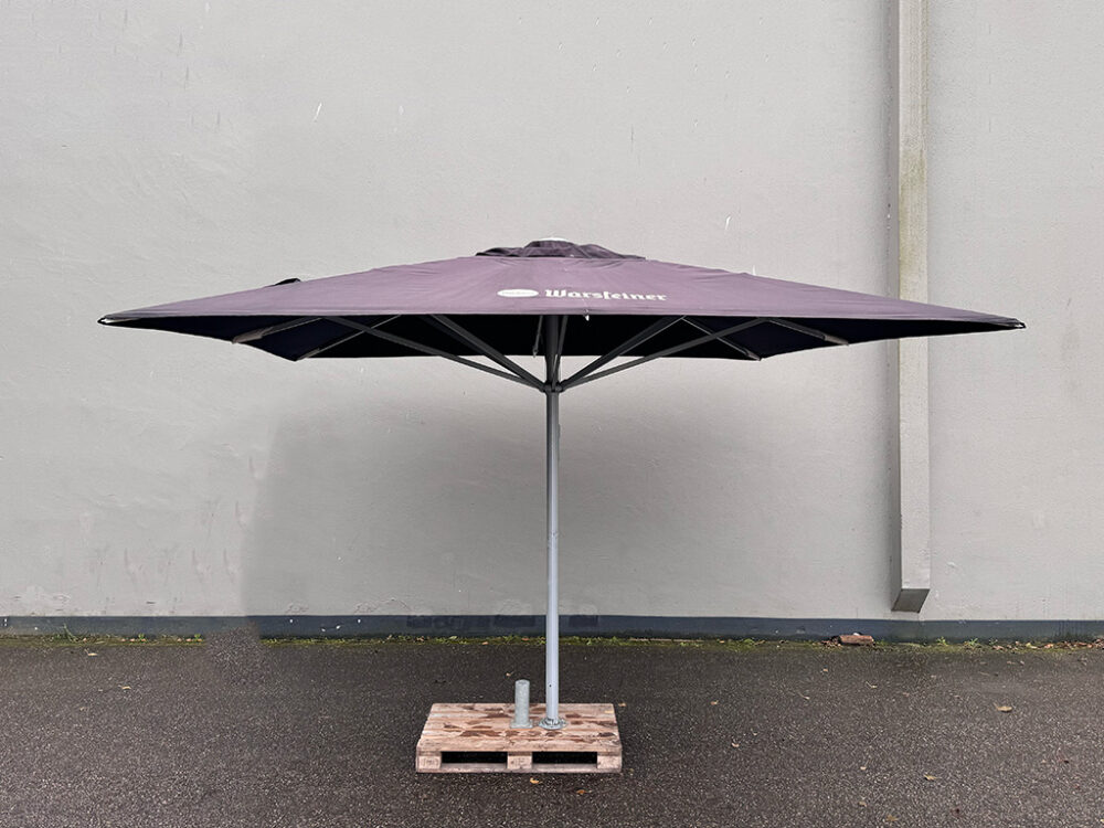 Parasol Maurice zwart zonder voet 390x390cm