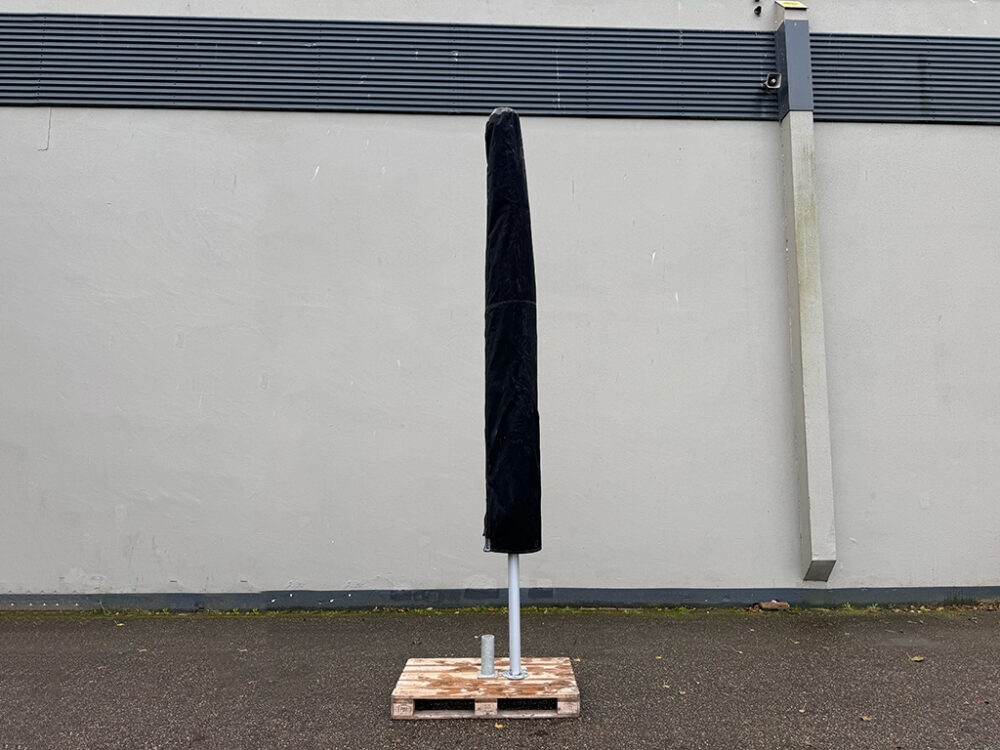 Parasol Maurice zwart zonder voet 390x390cm