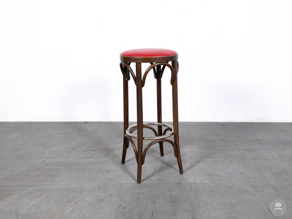 Barkruk Thonet rood Ton