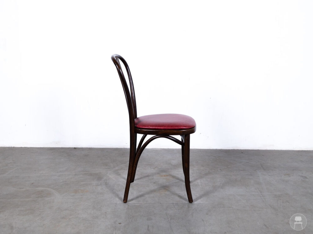 Cafestoel Thonet Lotte leer rood