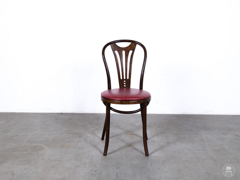 Cafestoel Thonet Marie leer rood