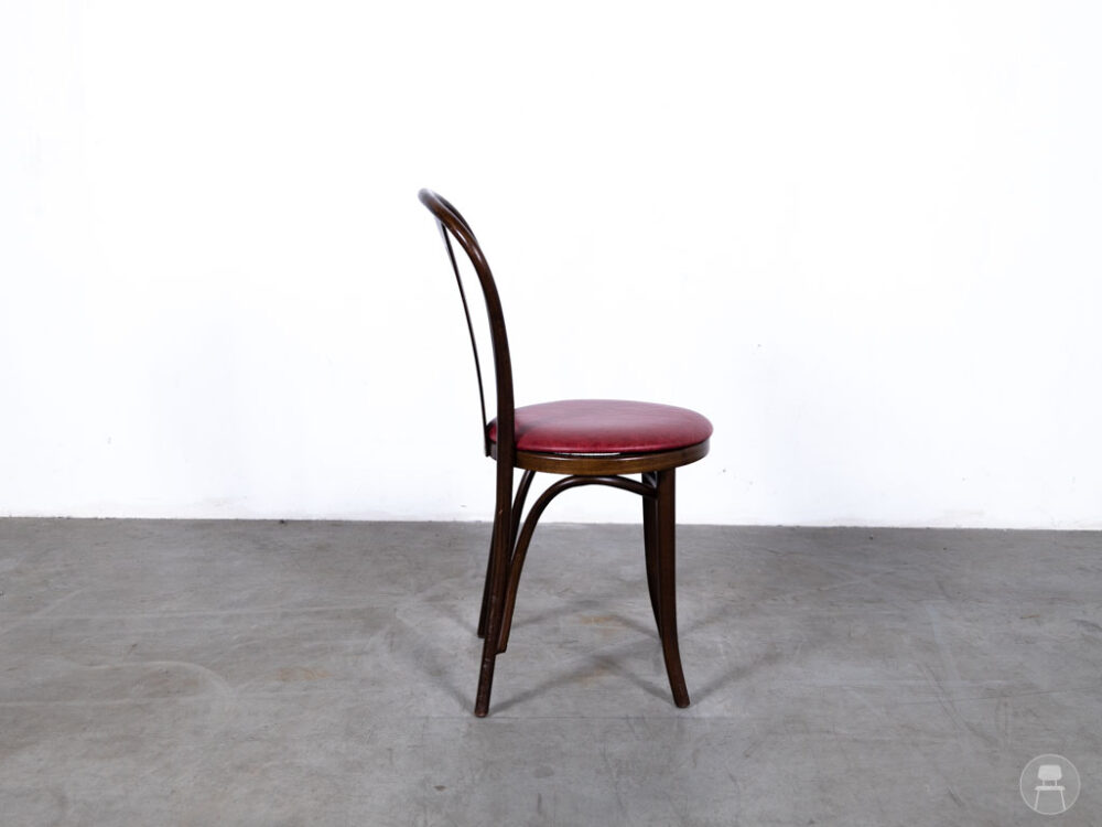 Cafestoel Thonet Marie leer rood