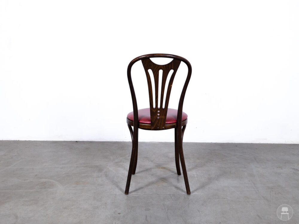 Cafestoel Thonet Marie leer rood