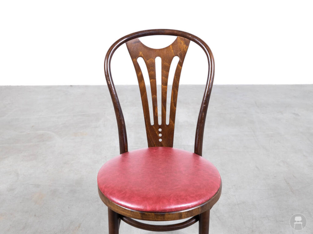 Cafestoel Thonet Marie leer rood