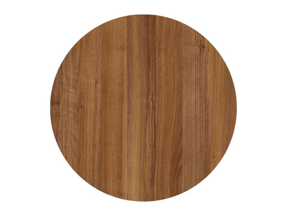 Tafelblad HPL eikenlook donker 60cm rond NIEUW