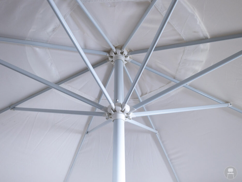 Parasol Doris wit 390cm rond