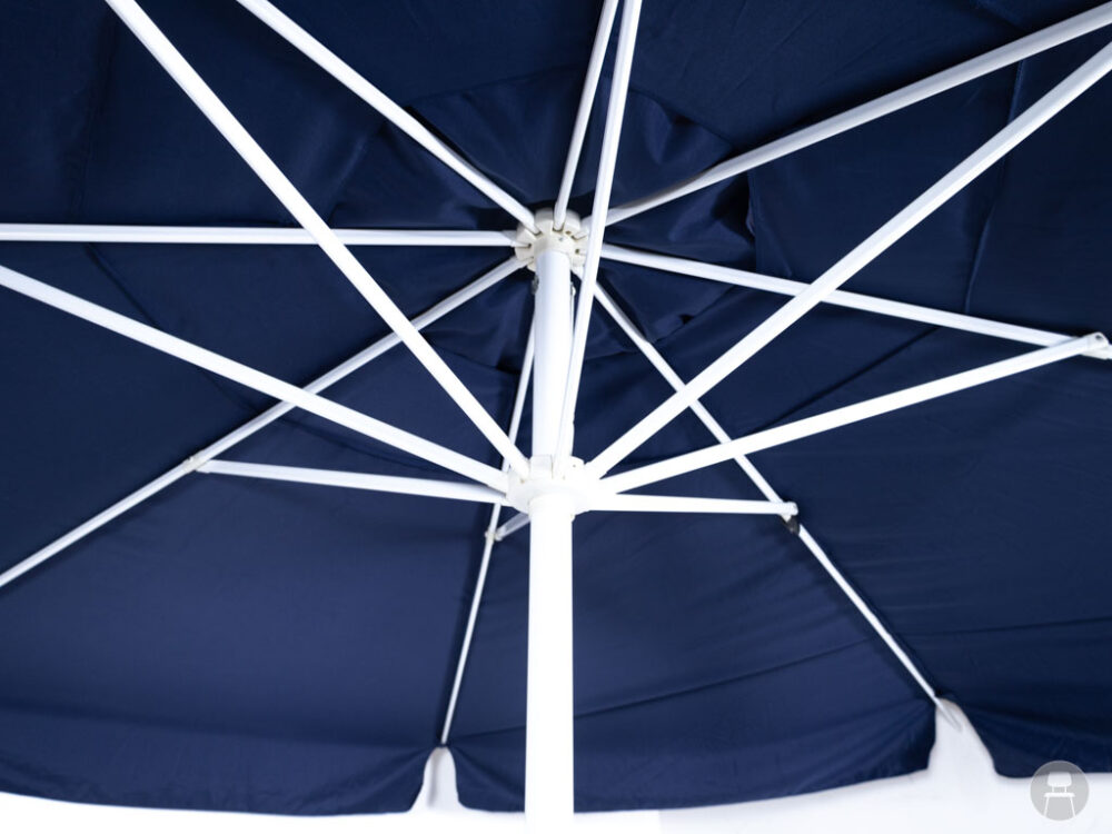 Parasol Solar blauw 390cm rond