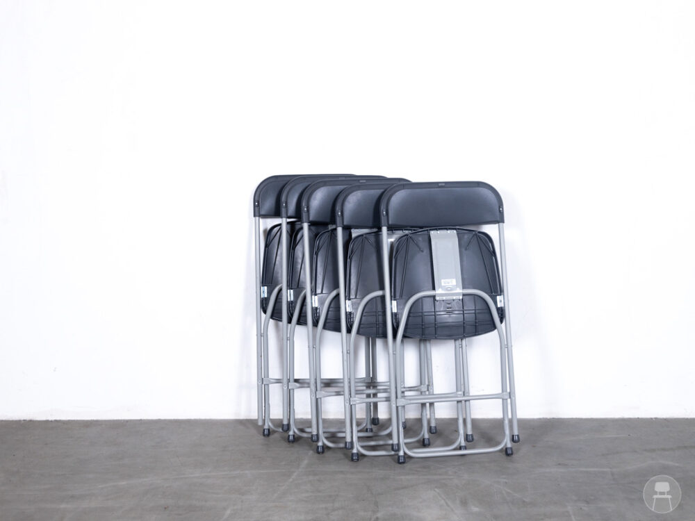 1 set 5 stuks Klapstoel Kaat grijs