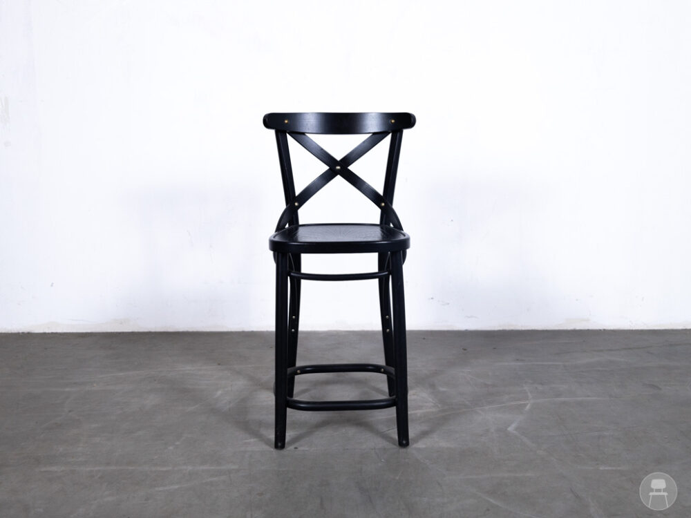 Kruk Thonet Flower zwart Ton