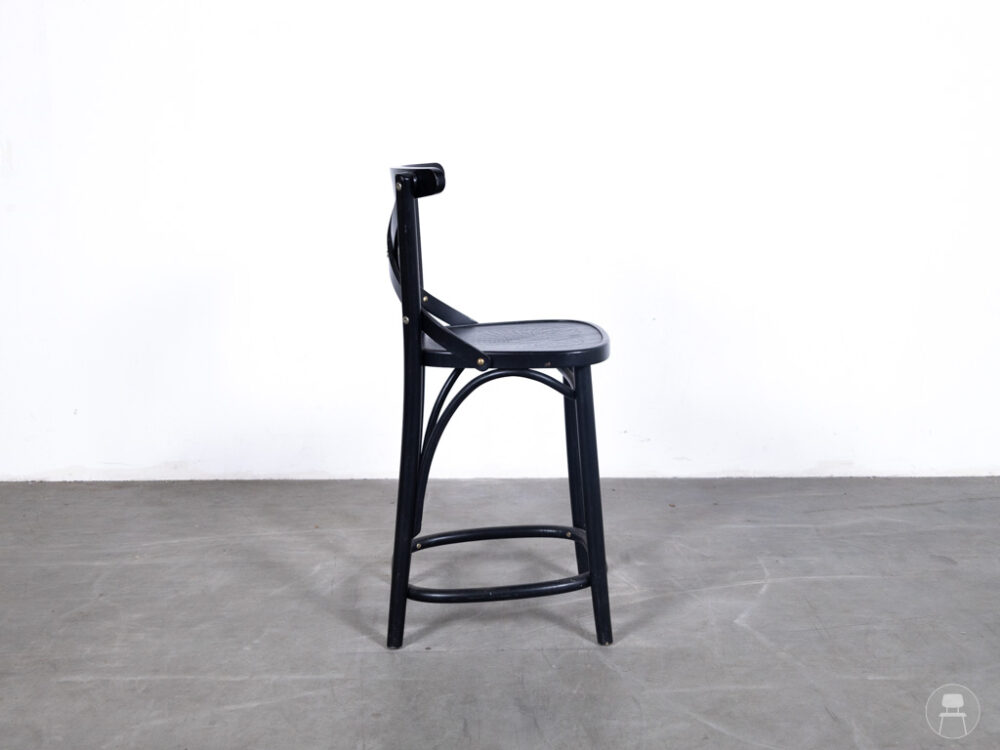 Kruk Thonet Flower zwart Ton