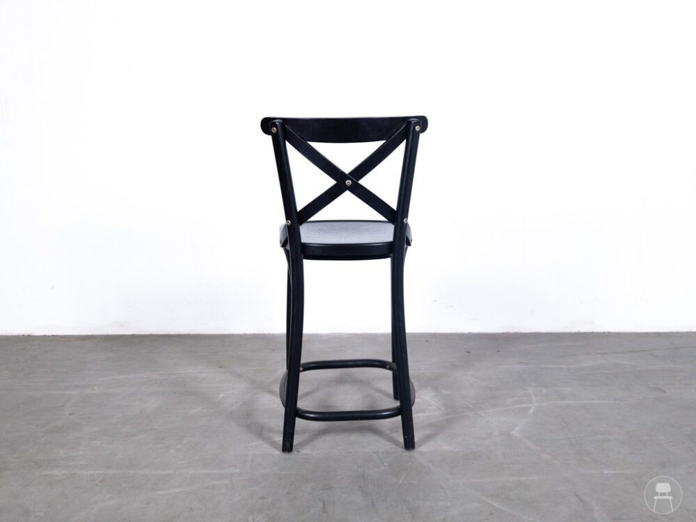 Kruk Thonet Flower zwart Ton