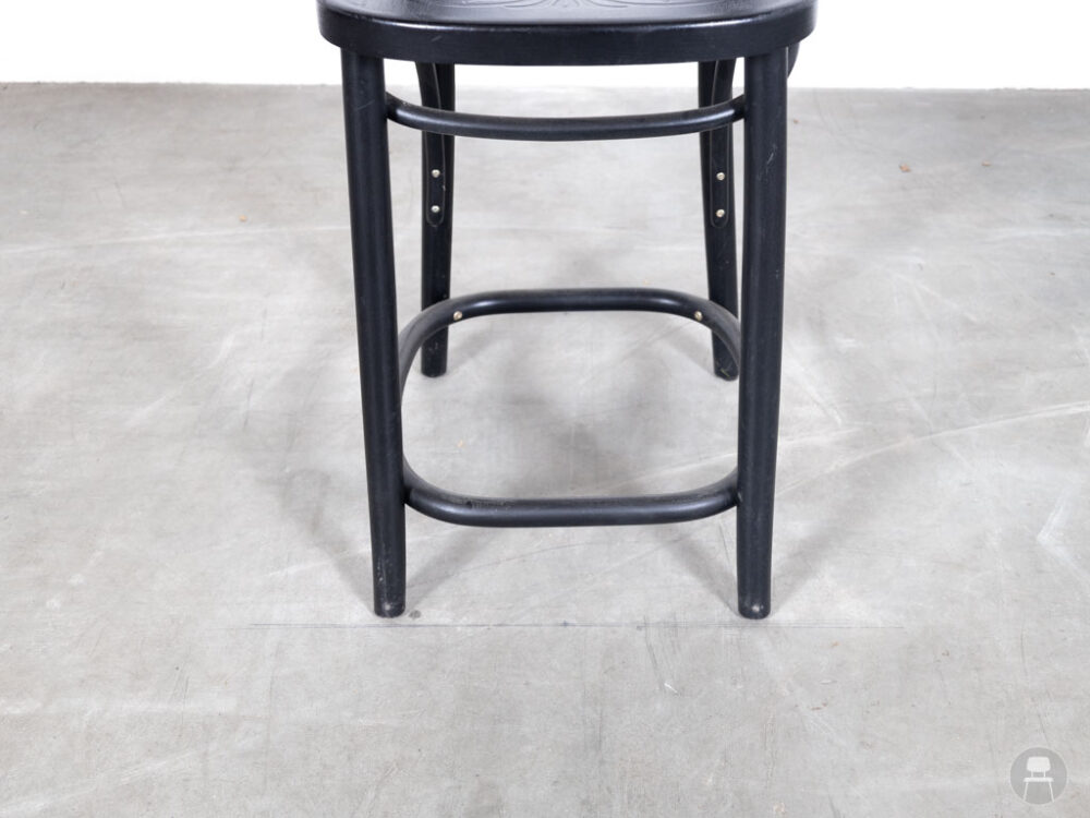 Kruk Thonet Flower zwart Ton