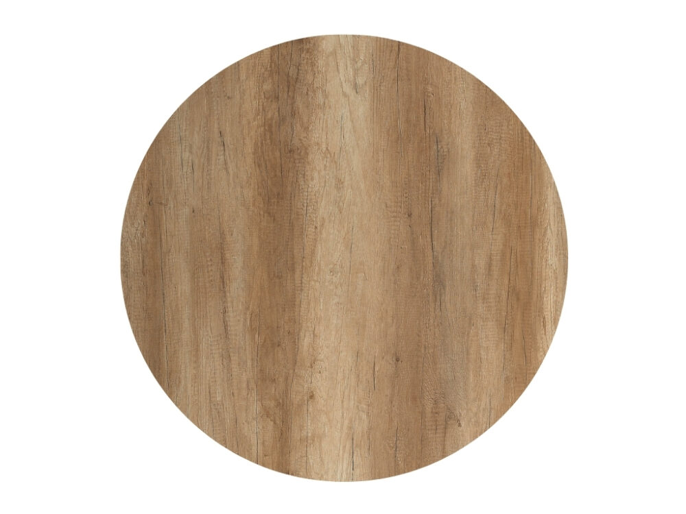 Tafelblad HPL eikenlook licht 60cm rond NIEUW