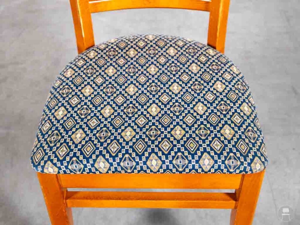 Cafestoel Guus patroon blauw