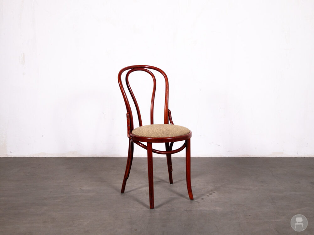 Cafestoel Thonet Olly bruin/rood