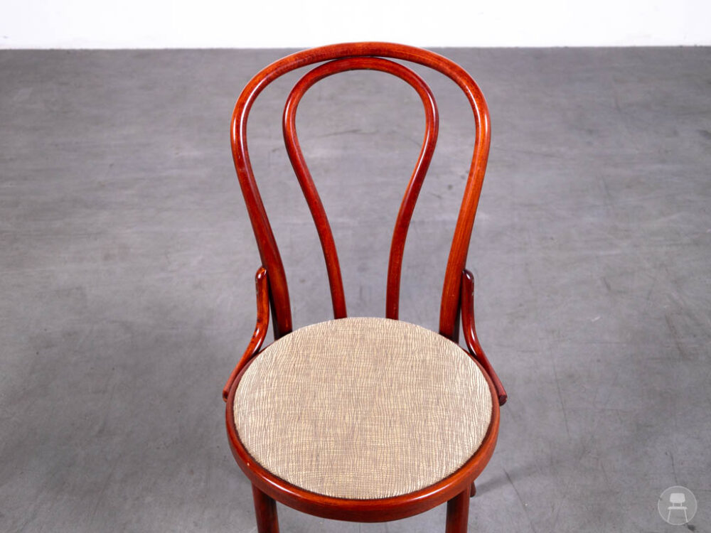 Cafestoel Thonet Olly bruin/rood