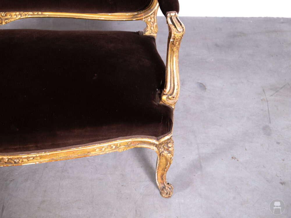 Horecabank Klassiek bruin 150cm