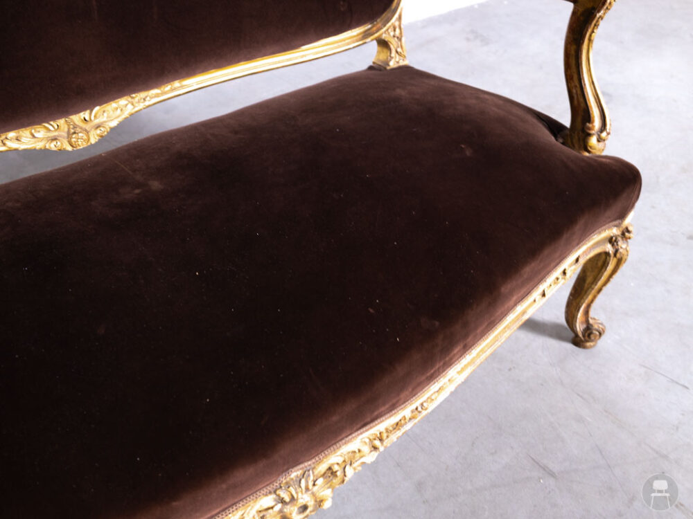 Horecabank Klassiek bruin 150cm