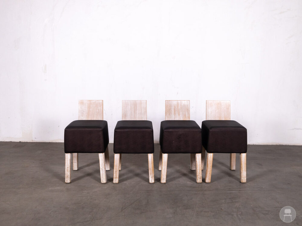 1 set 4 stuks Kruk Abby bruin Hutten