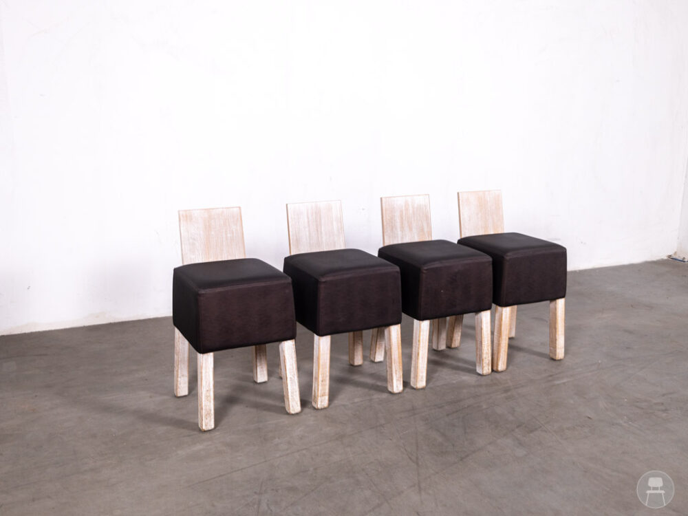 1 set 4 stuks Kruk Abby bruin Hutten