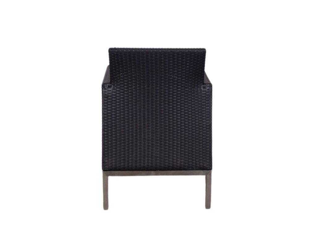 Terrasstoel Wicker Lounge Stockholm zwart NIEUW