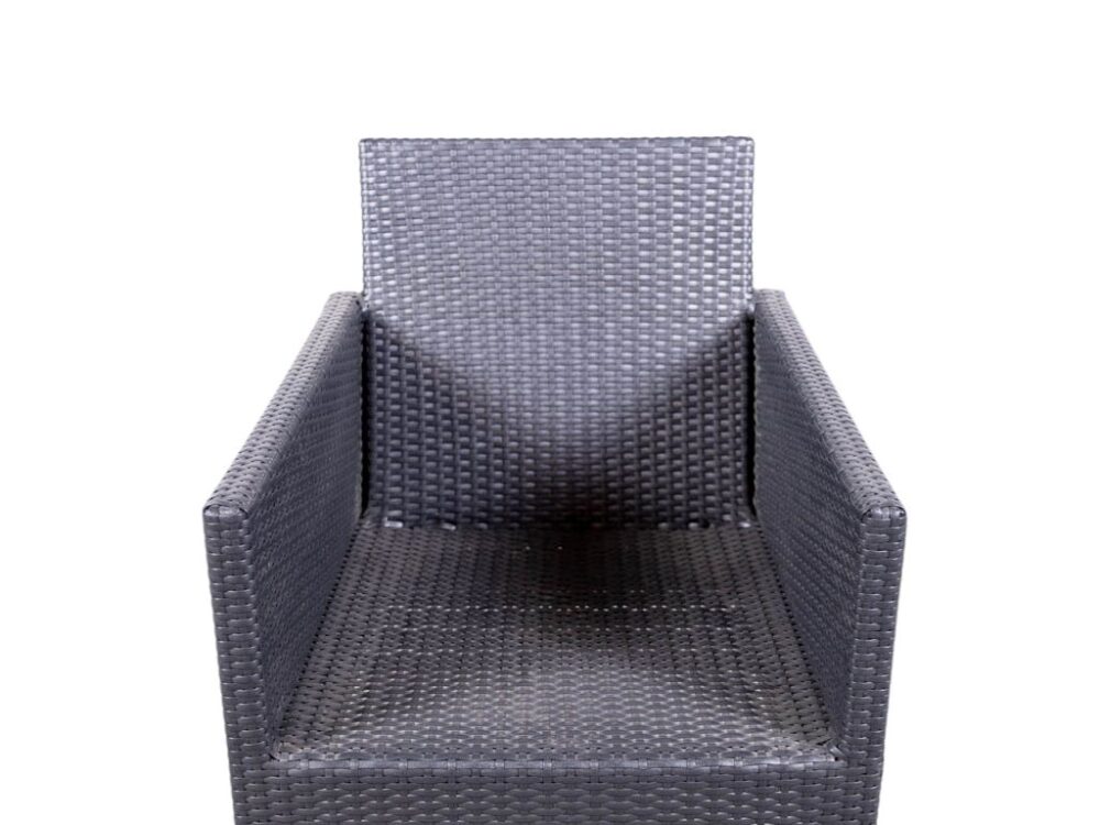 Terrasstoel Wicker Lounge Stockholm zwart NIEUW