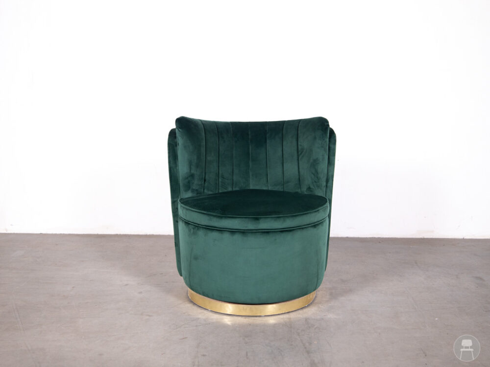 Horecafauteuil Fallon LAC velvet groen Satelliet