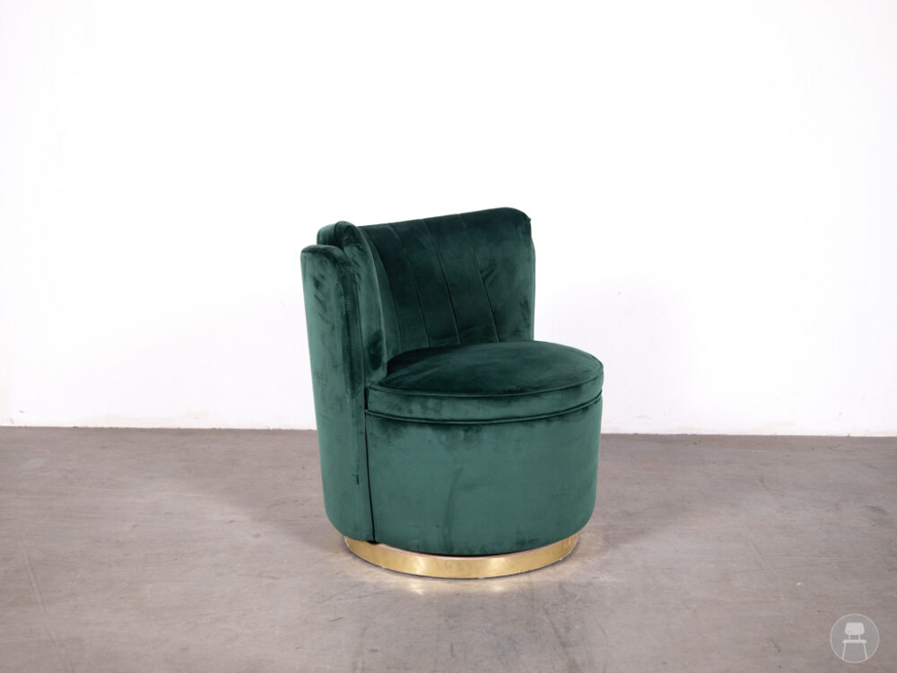 Horecafauteuil Fallon LAC velvet groen Satelliet