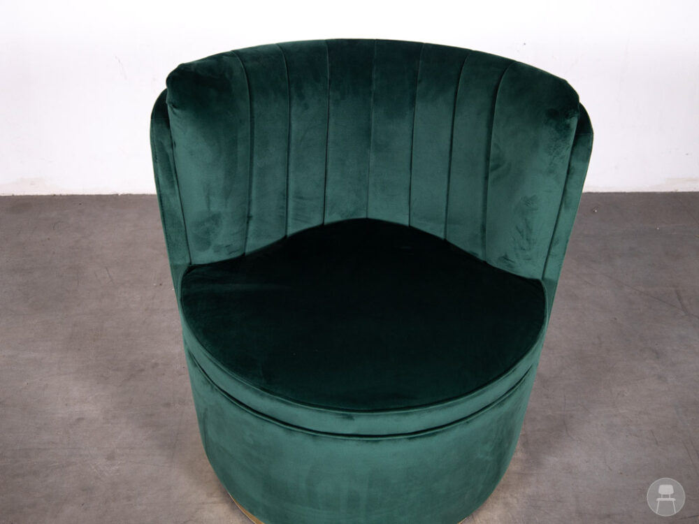 Horecafauteuil Fallon LAC velvet groen Satelliet