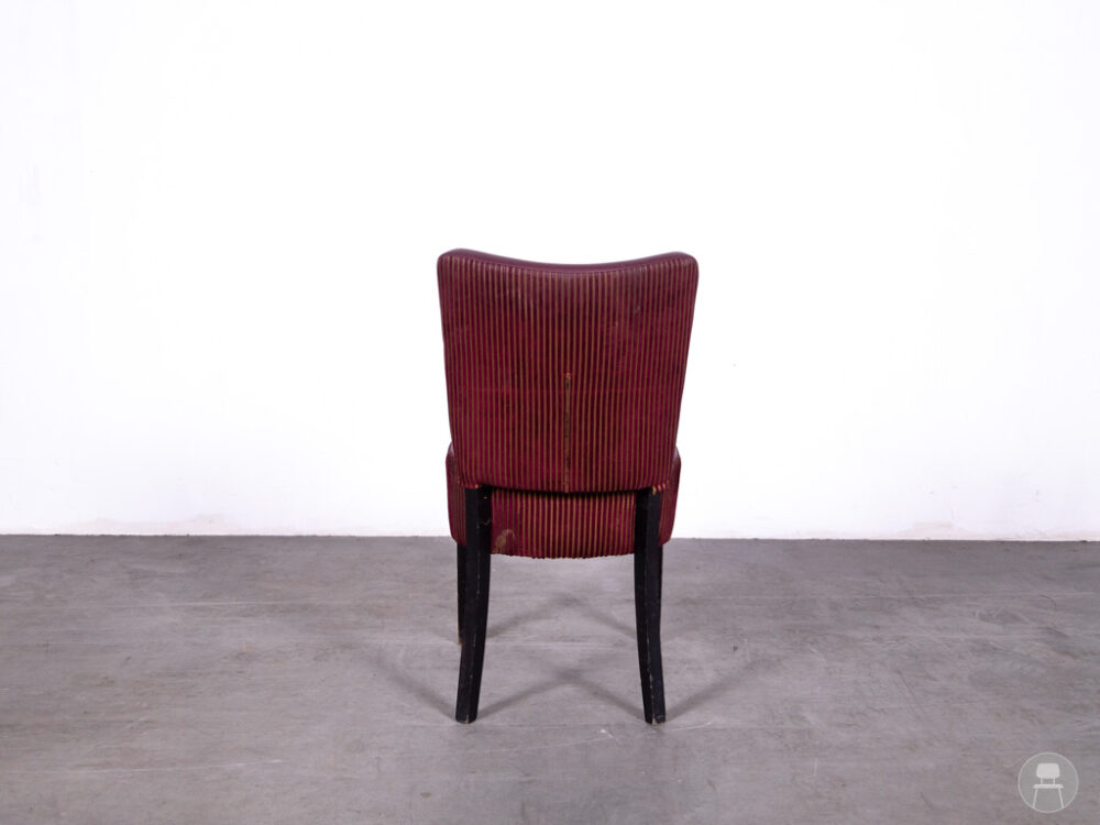 Horecastoel Lisa Jansen bordeaux