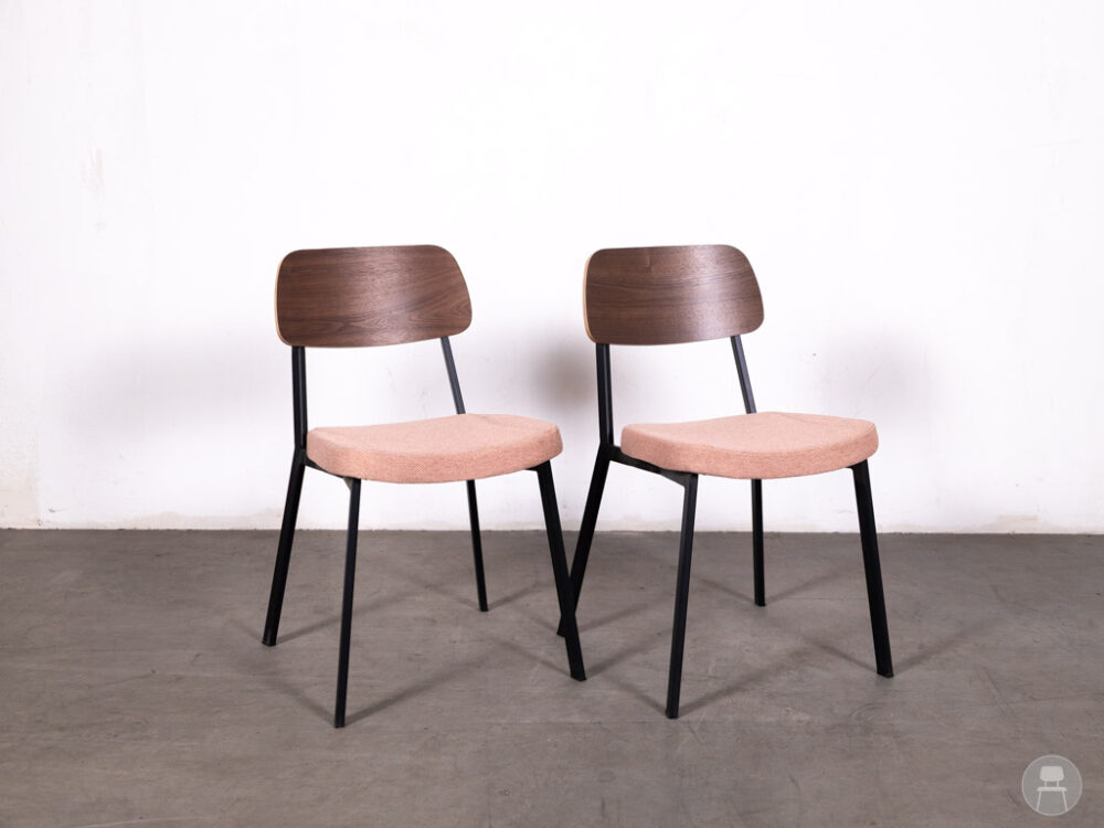 1 set 2 stuks Horecastoel Jody SC roze Satelliet