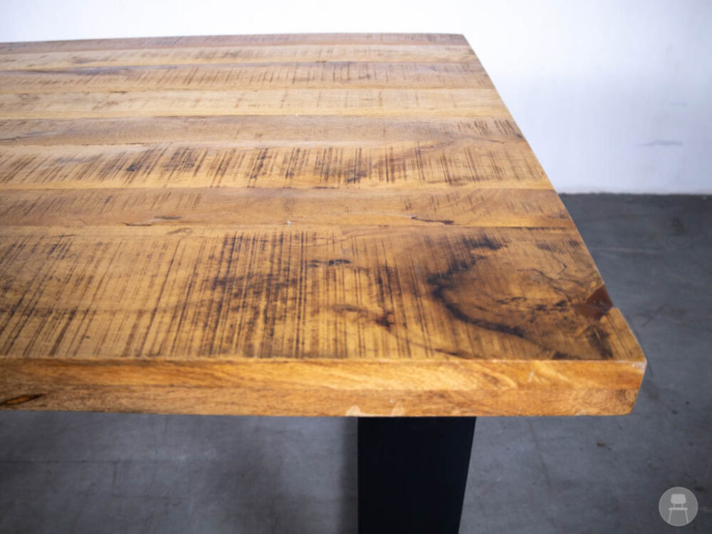 Stamtafel Cas mangohout 160x100cm