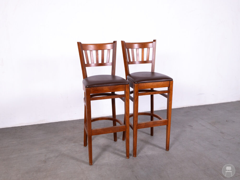 1 set 2 stuks Barkruk Mondy bruin