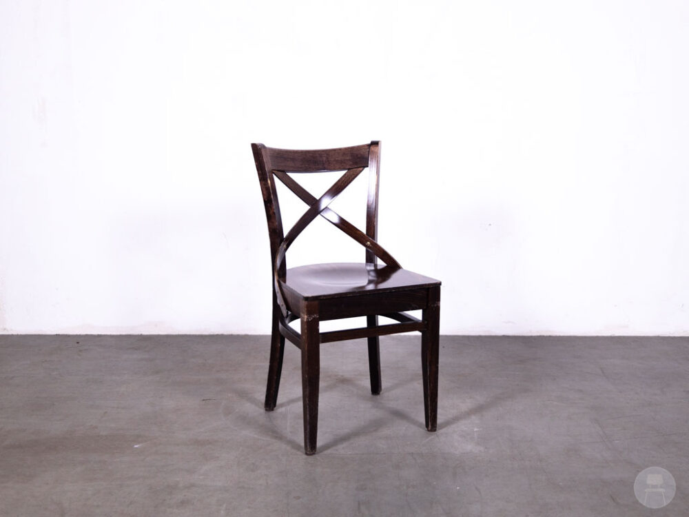 Cafestoel Freek crossback bruin