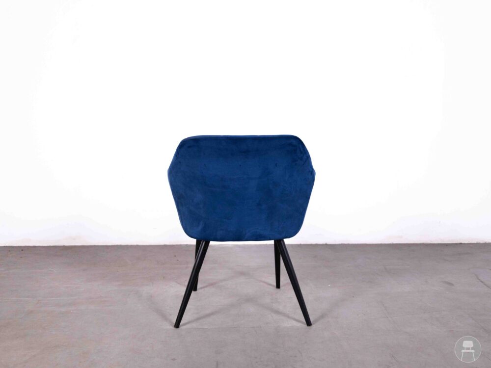 Horecastoel Mavi velvet blauw
