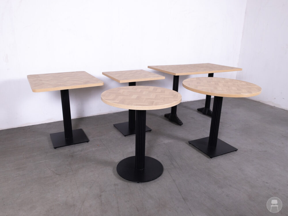 1 set 5 stuks Horecatafel Nadine Visgraat Satelliet